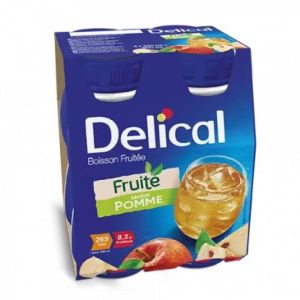 Delical Boisson Fruits Saveur Pomme 200 ml x4