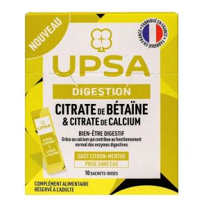 UPSA Citrate de Bétaïne & Calcium Sachets x10