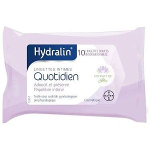 Hydralin Quotidien Lingettes Intimes x10