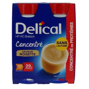 Delical Boisson Concentrée Noisette 200 ml x4