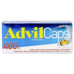 Advilcaps 400 mg Capsules Molles x14