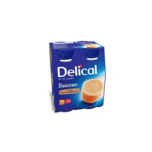 Delical Boisson Lactée Pêche-Abricot 200 ml x4