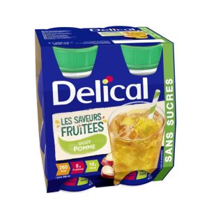 Delical Boisson Fruits Sans Sucres Saveur Poire 200 ml x4