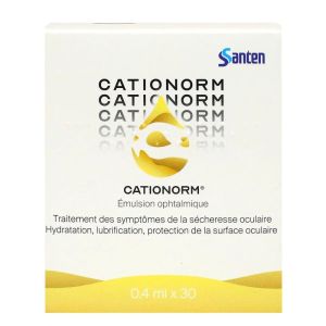 Cationorm Emulsion Ophtalmique Unidoses x30