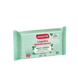 Assanis Lingettes Désinfectantes x25