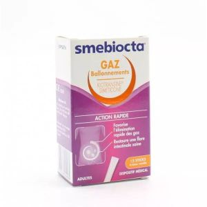 Smebiocta Gaz Ballonnements Poudre Sticks x12