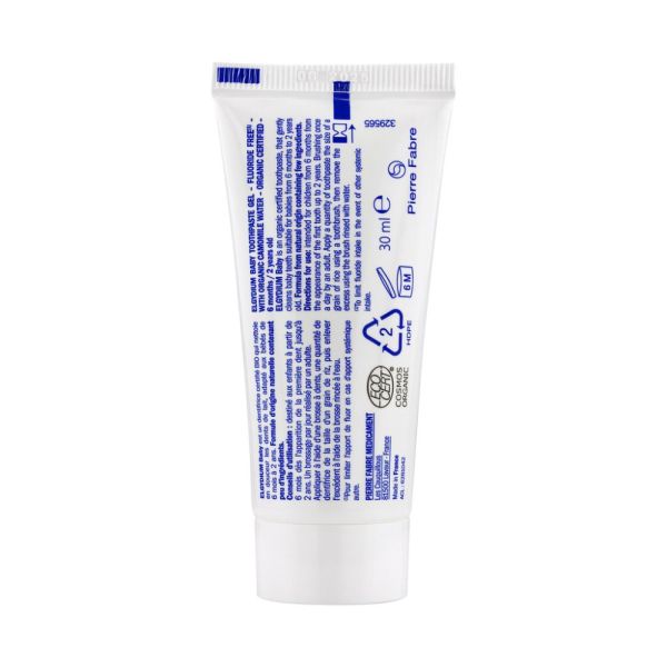 ELGYDIUM Baby - BIO - Dentifrice bébé 6 mois /2 ans 30 ml