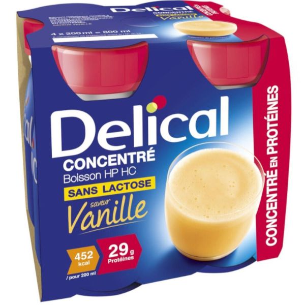 Delical HP/HC Concentré Vanille 4 x 200 ml