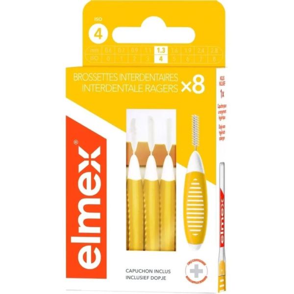 Elmex Brossettes Interdentaires Taille 4 1,3 mm x8