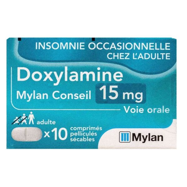 Doxylamine 15 mg Comprimés x10