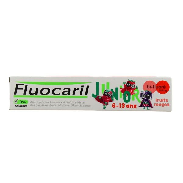 Fluocaril Junior 6-12 ans Fruits Rouges 75 ml