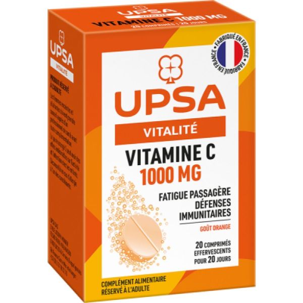 UPSA Vitamine C 1g Comprimés Effervescents x10 x2