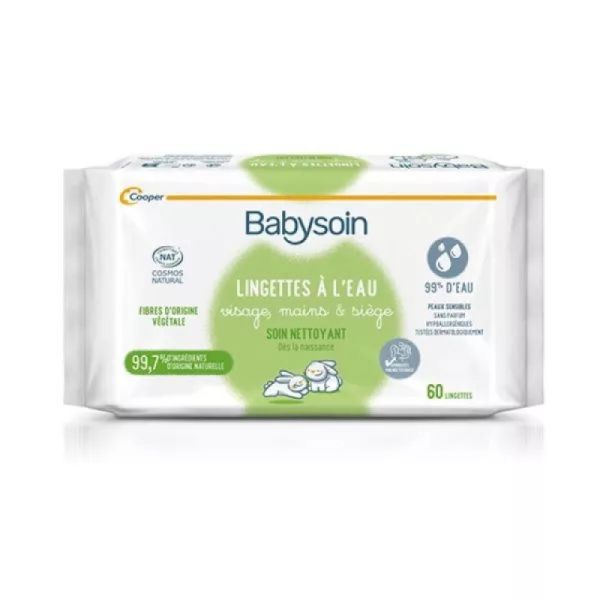 Babysoin Lingettes à l'Eau x60